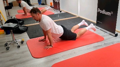 Late stage rehab / return to sport - positional forces for the pop up in surfing