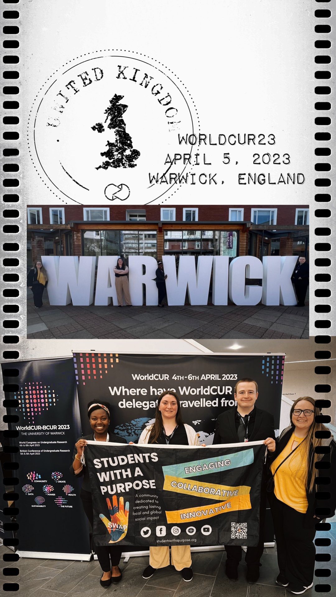 Our amazing students from CWU and VSU SWAP chapters are continuing to soak up all the incredible research and knowledge being shared at the World Congress on Undergraduate Research (WorldCUR) at the University of Warwick! 🌍
With every session and conversation, they are gaining new insights into global issues such as sustainability, social justice, and human rights. They are also building valuable connections and partnerships with passionate individuals from all corners of the world. 🤝
🎉 After a long day of learning and networking, our students attended the WorldCUR Gala dinner and dance, where they celebrated their accomplishments and enjoyed the company of their peers.
We couldn’t be prouder of our students for representing Central Washington University and Valdosta State University with such passion and dedication. Keep up the great work, and we can’t wait to hear about what else they learn and discover their last day at the conference! 👏 #WorldCUR #UndergraduateResearch #InternationalCollaboration #CentralWashingtonUniversity #ValdostaStateUniversity #UniversityOfWarwick #StudentLife #GlobalIssues #ResearchPartnerships #UK #Networking #ResearchConference