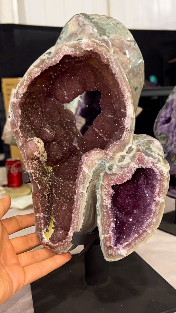 𝓣𝓸𝓽𝓪𝓵 𝓟𝓮𝓻𝓯𝓮𝓬𝓽𝓲𝓸𝓷
Day 1 of Tucson Gem Show is done. This year I went with the intention of sourcing pieces that truly spoke to me, and this one was screaming my name
.
.
.
#tucson #tucsongemshow #gemshow #minerals #amethyst #amethystportal #pinkaesthetic #pinkvibes #crystalshop #crystalsforsale #crystalsforbeginners #crystalcollection #crystalsforhealing #crystallove #crystallover #crystalhealing