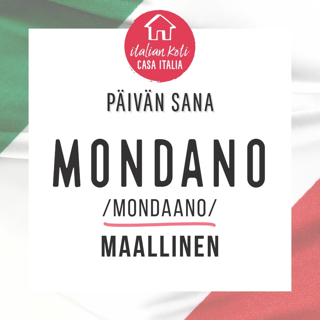 💃🏻 Italian sana “mondano” tarkoittaa maailmallista tai maailmaan liittyvää. Termiä käytetään usein kuvaamaan jotakin, mikä liittyy maallisiin, aineellisiin tai huvittelullisiin asioihin henkisen tai hengellisen vastakohtana. Sana voi viitata myös sellaiseen, mikä on tyylikästä, eleganttia tai hienostunutta.
1. Maallinen: Viittaa asioihin, jotka liittyvät arkielämän tai fyysisen maailman nautintoihin ja kiinnostuksiin.
2. Elegantti ja hienostunut: Käytetään kuvaamaan henkilöitä tai tapahtumia, jotka ovat erityisen tyylikkäitä tai yhteiskunnallisesti merkittäviä.
Etymologia:
Sana “mondano” tulee latinan sanasta “mundanus”, joka on johdettu sanasta “mundus”, tarkoittaen ‘maailmaa’. Tässä kontekstissa “mundus” viittaa sekä fyysiseen maailmankaikkeuteen että maalliseen, aineelliseen todellisuuteen.
Esimerkkilauseita italiaksi:
1. Le feste mondane sono frequentate da persone in cerca di piaceri e divertimento.
• “Maailmalliset juhlat houkuttelevat ihmisiä, jotka etsivät nautintoja ja hauskanpitoa.”
2. Nonostante la sua origine umile, è diventato un famoso personaggio mondano.
• “Vaikka hänellä oli vaatimaton alkuperä, hänestä tuli kuuluisa maailmallinen hahmo.”
3. Gli ambienti mondani spesso nascondono una realtà meno affascinante.
• “Maailmalliset ympäristöt usein kätkevät taakseen vähemmän lumoavan todellisuuden.”
#italia #päivänsana #paroladelgiorno #mondano #maallinen