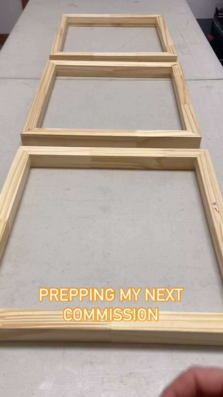 My next commission is ready for paint! Really looking forward to seeing where this one takes me.
This triptych will be for a suite of albums by @dlinquintess 😍 I love the collaboration process with these musicians.
#canvasprep #inmystudiotoday #commissionpainting #artforalbumcovers