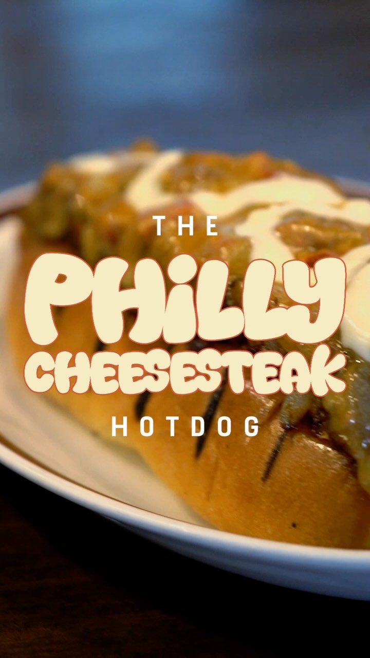 Say hello to your new favorite: Phillycheese Steak Hotdog loaded with lamb sausage, beef bulgogi, caramelized onions, four cheeses, and our famous garlic mayo ๐ญ๐ญ๐ญ