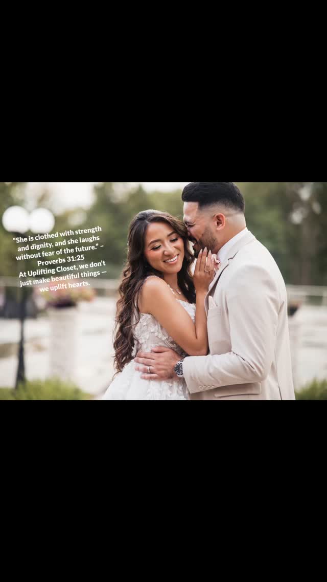“She is clothed with strength and dignity, and she laughs without fear of the future.” – Proverbs 31:25
At Uplifting Closet, we don’t just make beautiful things — we uplift hearts. 💖 This bride looked stunning 😍
#bridalstyle #brideandgroom #upliftingcloset #bridestyle #love #instagram #custom #personalized