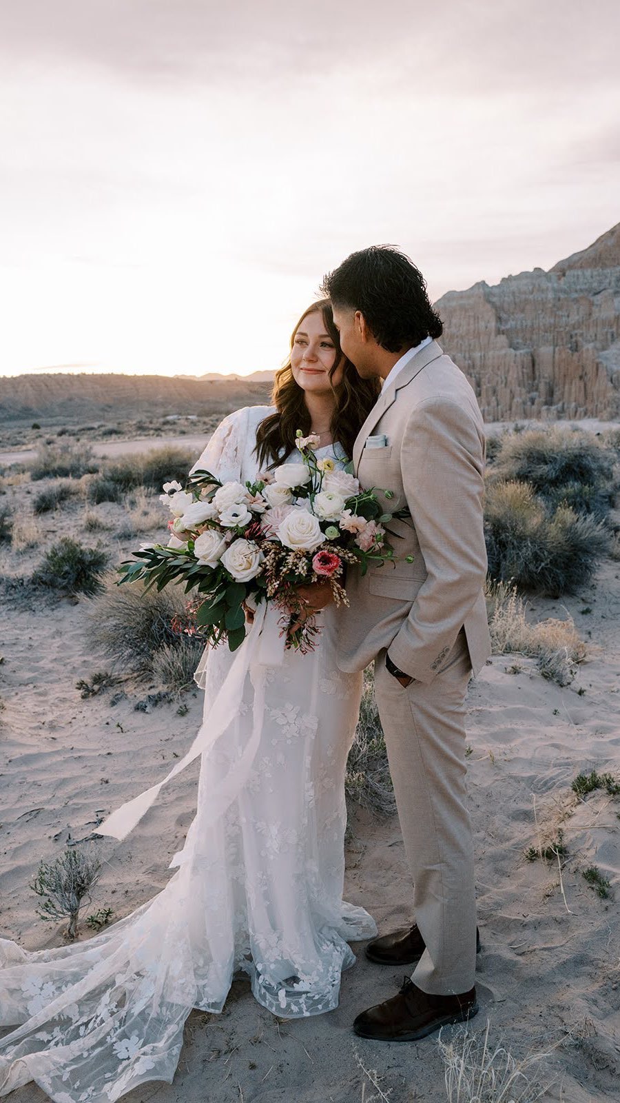 MAKENNA + GERSON - beautiful couple, beautiful day 🤍
.
.
Venue: @zionzenranch
Photography: @mfeltphotography
Video: @presleedayfilm
DJ: @stgoodtimes
Catering: @texasroadhouse @zeppesstg @daylight.donuts.stg
Cake: @frostedbydanzi
Dress: @desertrosebride
Hair: @hairby.brookehepworth
Makeup: @makeup.bychantel @brandtbeauty
Design to Print: @poppylaneevents_st.george
Rentals: @taylor.made.events @swoonvintagerentalco
First look bouquet: @bybloomers
Planning+Design: @poppylaneevents_st.george
Decor+Florals: @poppylaneevents_st.george
.
.
#stgeorgeweddingplanner #stgeorgewedding #poppylaneeventsstgeorge #wedding #zionbrides
#southernutahweddingplanner #zionwedding #zion #bride #zionweddingplanner #elopementwedding #destinationwedding #southernutahwedding #utahbrides