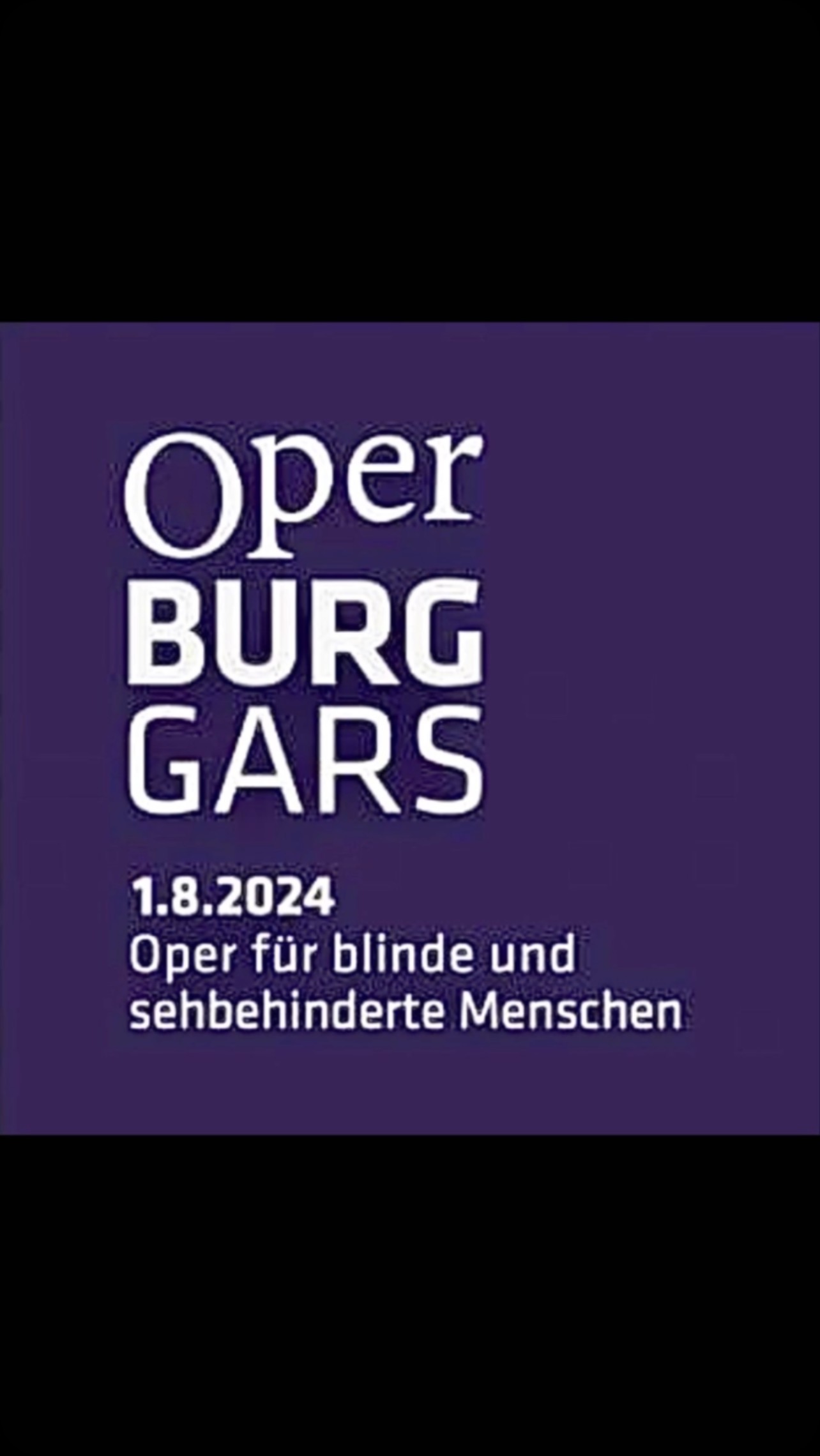 ACHTUNG ⚠️ EXKLUSIVES ANGEBOT ‼️ INKLUSION in Kunst & Kultur bei der neuen Oper BURG GARS 🎶 Erstmals beim größten unverstärkten Open Air Opernfestival in Österreich 🇦🇹 Die Erfolgsproduktion „Der LIEBESTRANK“ Am Donnerstag 1. August 2024 findet begleitend zur normalen Vorstellung dieses ergänzende Spezialprogramm statt. Mit Begrüßung durch den neuen Intendanten KS Clemens Unterreiner, Tastführung und LIVE Audiodeskription von Anke Nicolai und Audio2 👁️ BITTE unbedingt UKW Radioempfänger 📻 und Kopfhörer 🎧 mitbringen ‼️ Anmeldungen erforderlich www.operburggars.at @hilfstoene @clemensunterreiner @operburggars_official @corneliusobonya @carolinpienkos @levente_torok_cond @maria_nazarova_operasinger @matteo_ivan__ @paolorumetz @orhanyildiz_baritono @marthamatscheko @michal_juraszek_conductor @gars_ein_herrliches_fleckchen @bsvoe_austria @audio2_wien_hamburg @nicolai_produktion @raiffeisen_niederoesterreich @raiffeisen @orfdrei @johanna_berki
