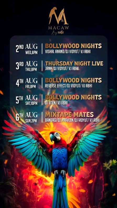 This weekend is all packed with Bollywood blockbuster nights to awesome live performances @macawbystories so get your friends and family and have a great weekend!!
#weekendtime #weekendvibes #reels #bollywoodnights
