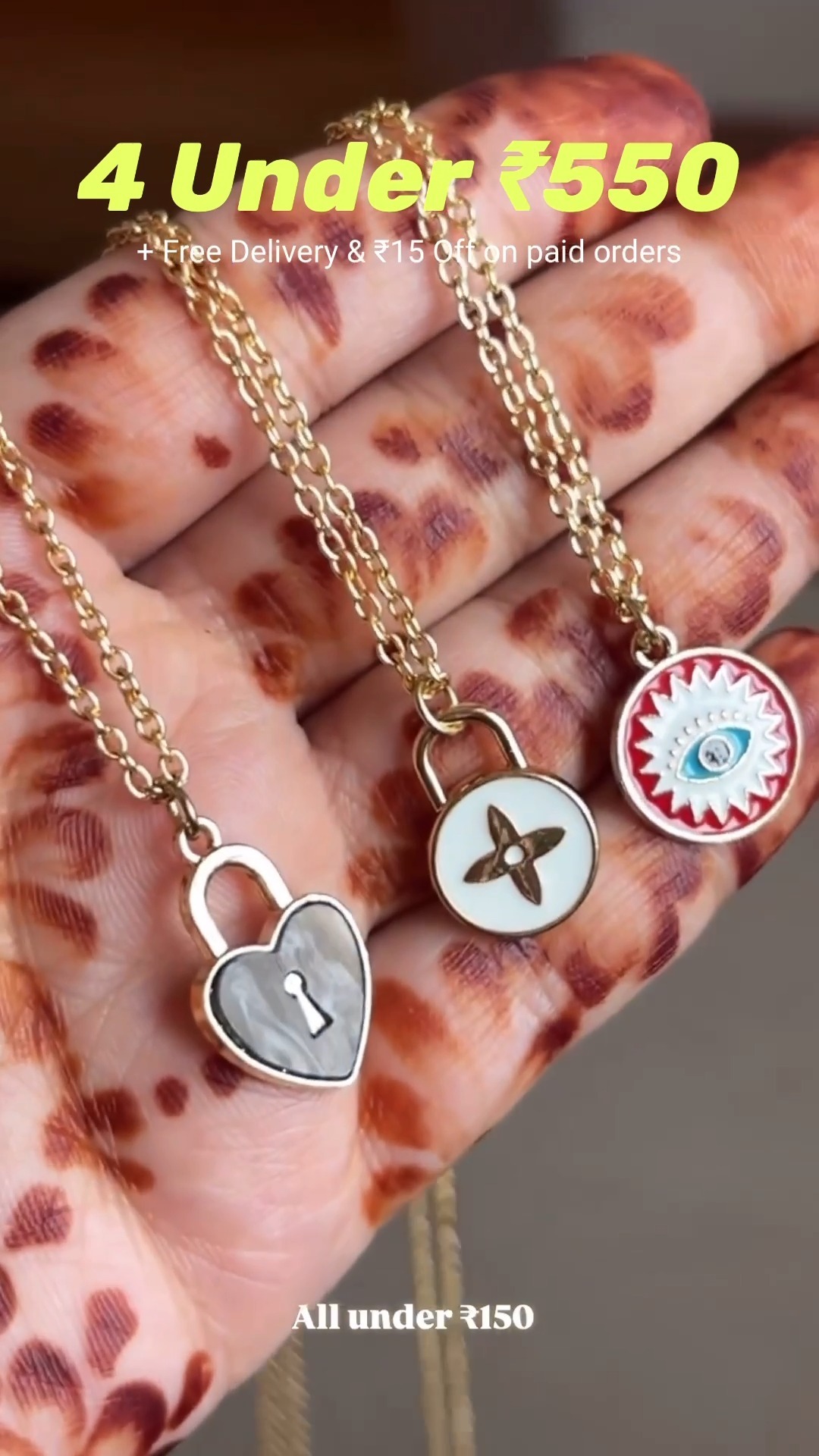 BUY 4 UNDER ₹550 on our website FOR LIMITED PERIOD
✅ Sale Starting From ₹99 On Our Website
✅ No Coupon Code Required
✅ Free Delivery Just Above ₹298! 😱
✅ Cod Available 😱
➡️ Our Daily Wear Jewellery Pieces Are Meant For Both Men & Women
✨❤️🤌🏻
Jewellery | Anti-tarnish | Small Business Finds | Pendant With Chain Necklaces | Simply Gorgeous India | Etsy Shop | Vintage Accessories | Gold Pendant Necklaces | Men Jewellery | Men Rings | Men Fashion | Men Style | Ootd | Outfit Check | Styling Ideas | Pinterest Styling | Silver Jewellery | Fashion Accessories | Meesho Finds | What To Shop | Jewellery Aesthetics | Small Business | Grunge Style | Soft Grunge | Men | Men Bloggers | Korean Fashion | Kdrama | Kpop | K-pop Fashion | Fashion Accessory | Fashion Trends | Gitf Ideas For Him | Gift Ideas For Her | Gifts | Valentine's Day Gifts | Gifting | Gen Z Fashion | Gen Z Style | Gen Z | Gifting ideas for girlfriends | love | relationship | couple gifts