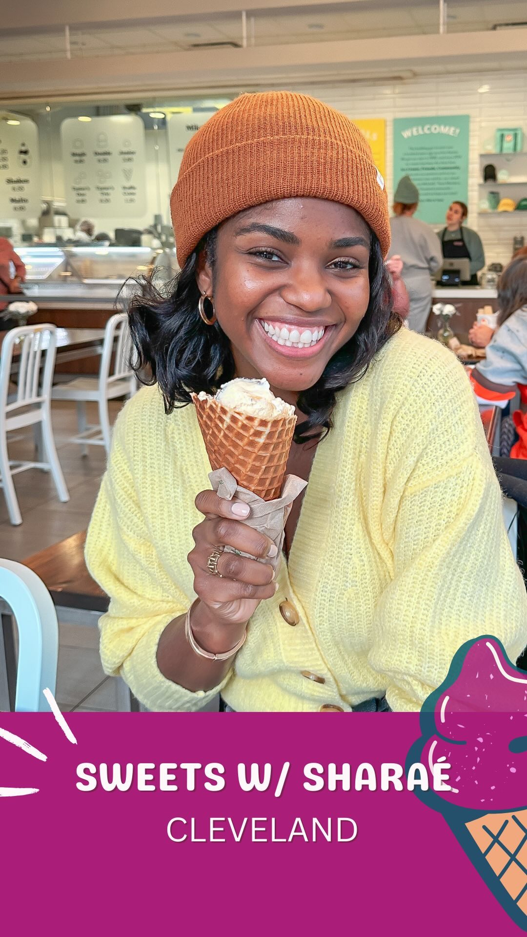 #SWS Episode 4: Ice Cream @mitchellsicecream in Cleveland, OH
Mitchell’s Ice Cream is def worth a visit! Friendly atmosphere, local ingredients and everything handmade on site make for an awesome experience.
Thanks @rehstagemanager for joining me and @samanthagharris for the recommendation!
Next up is Des Moines, IA. If you have a recommendation, let me know in the comments!
#SweetsWithSharaé #desserttour #tourlife #actorlife #blackgirlstravel #cupcakes #sweettreats #cleveland