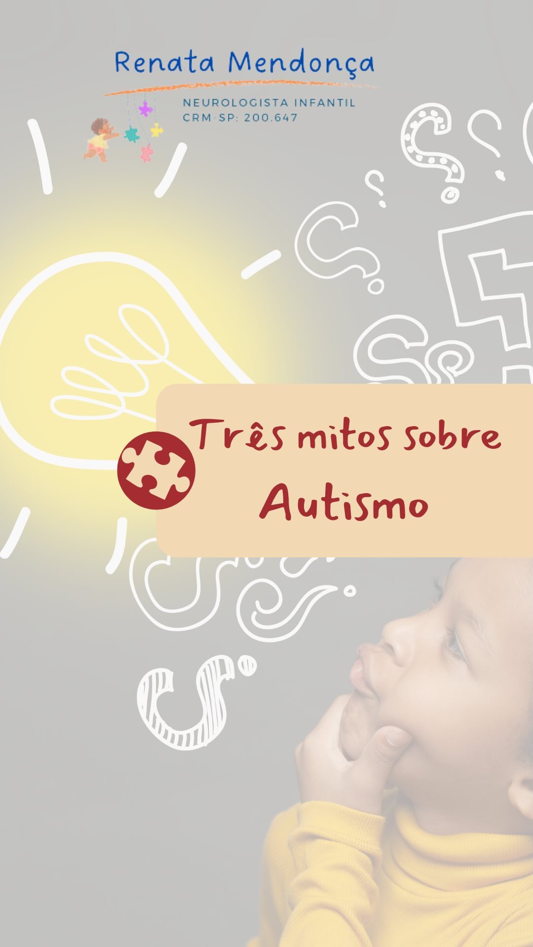 3 mitos sobre o autismo!
Me contem quais desses você já ouviu? 🙈 #tea #desenvolvimento #maeatipica