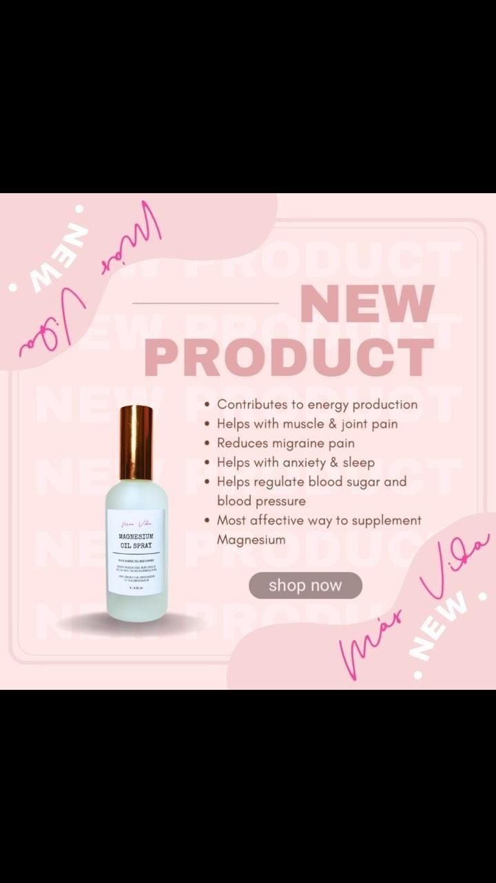 ✨NEW DROP!✨Topical Magnesium Oil Spray is your new best friend! Kick your magnesium deficiencies the right way! LINK IN BIO!