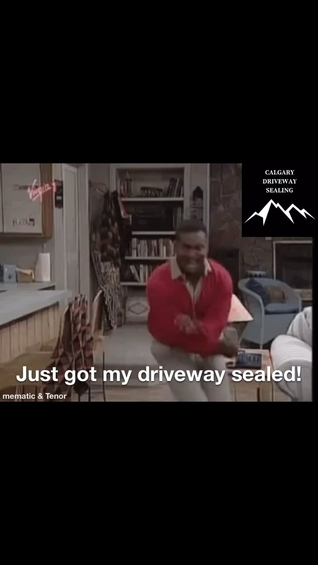 Be that excited for a clean and sealed driveway! Contact us today for a free, no obligation quote! #yyc #yycsupportlocal #yycsmallbusiness #yycconcrete #concrete #cgydrivewaysealing #yycdrivewaysealing