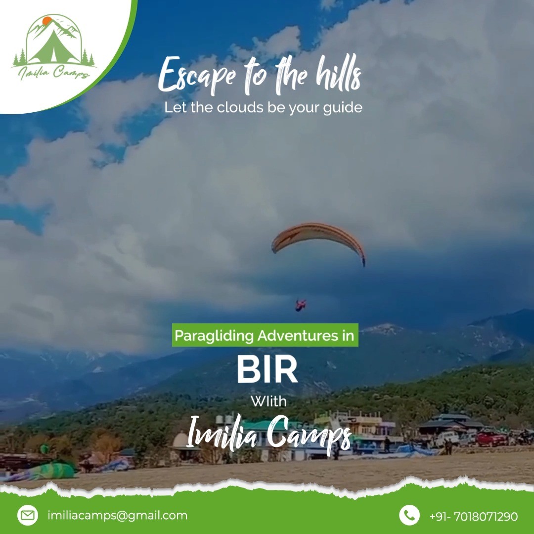 Let the winds carry you to new heights as you embark on an epic paragliding journey in Bir. Imilia Camps ensure a safe and thrilling experience.
.
.
.
.
.
#Peace #SummerAdventure #NatureJourney #OutdoorExploration #AdventureAwaits #SummerEscape #DiscoverAndSavor #Imiliacamp #ParaglidingAdventure #FlyHigh #EpicParagliding #ParaglidingExcitement #SafeAndThrilling #AdventurousJourney #AerialViews