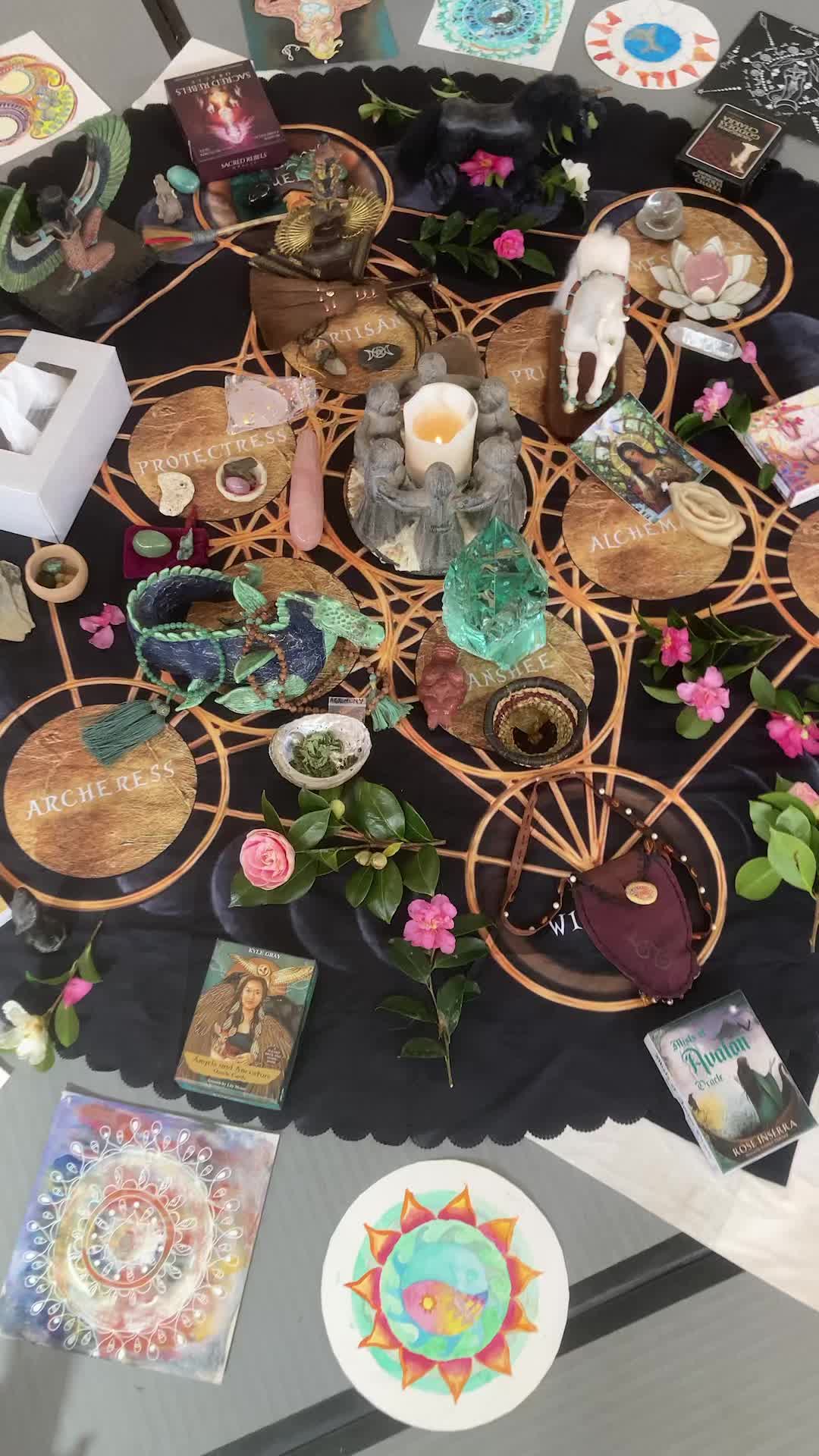 Wow… what a potent weekend with the Merciful One and Priestess Clan Mothers! Intuition & psychic exploration, sharing circles, singing, card readings, meditation, sigils… and powerful voice activations for the Call to Courages. Thank you Tracy and Brony for stepping up 🩵🙏 #mercifulone #kwanyin #priestess #hestia #shamanicjourney #warrioress #womensgathering #amazonianarts