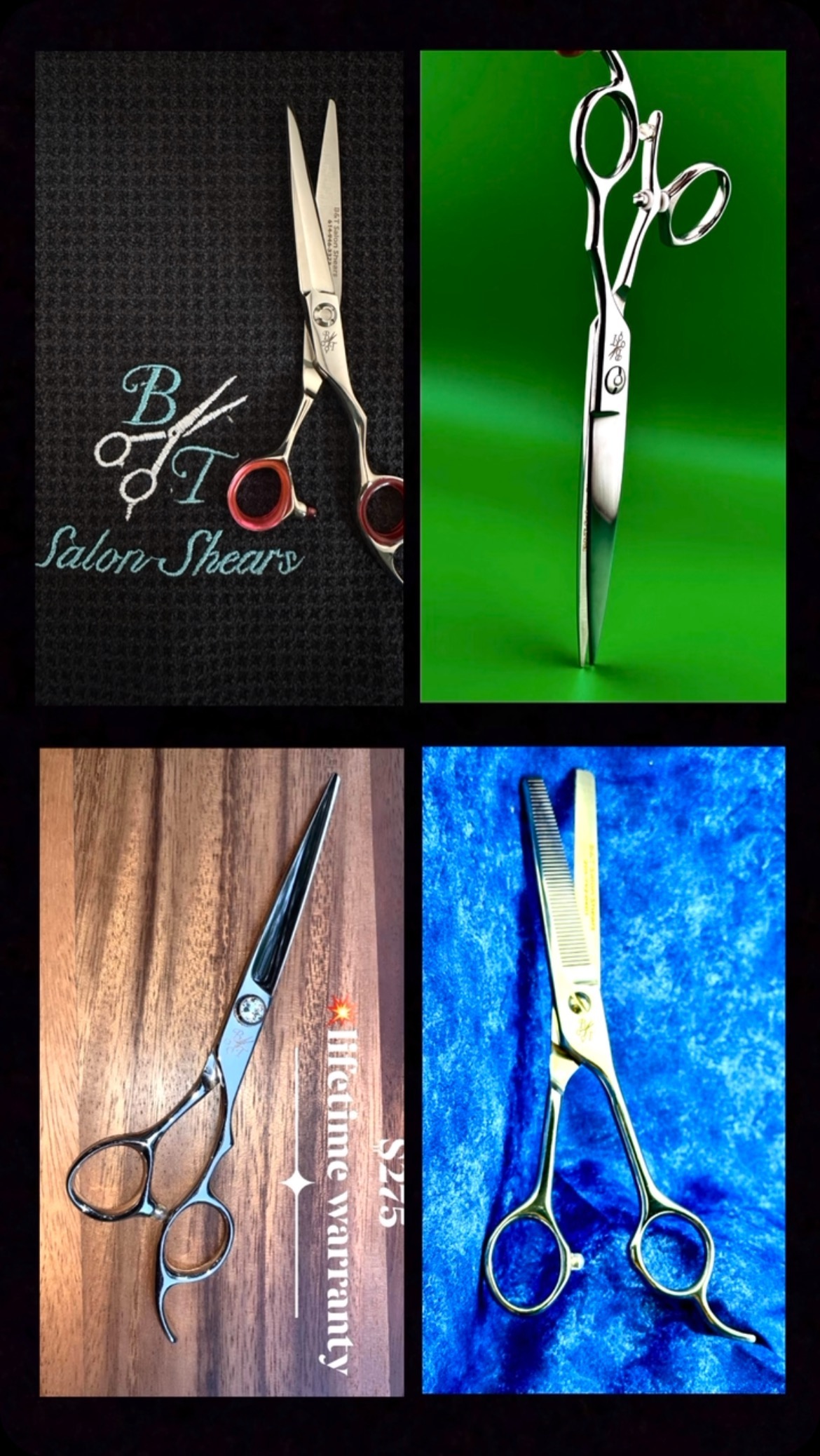 Turn it up with style and quality. Sleek lines, comfortable fit, elegant look and feel. VG-10 and 440-C available right or left hand and all length preferences! *Lifetime Warranty! #Solidsteel #professionalStylist #professionalsalonshears #btshears #Salonshears #strengthisbeauty #VG10 #440C #scissorsharpening #btshears #fyp