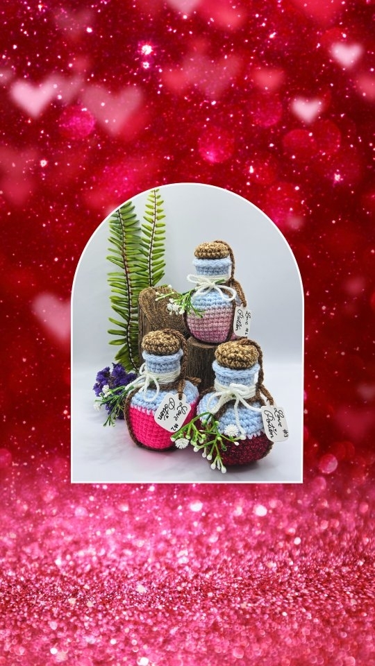 THE LOVERS LOVE POTIONS 🧪✨️two drops daily to guarantee sparkling, magical, mystical love, for either oneself and or others 🩷
I can't get over how DREAMY these are 😍 I am a huge witchy gal, and I absolutely love potion bottles, so I can't believe it's taken me so long to crochet some! ⚗️
I also love how versatile these magical babies are, too. Here's how you can use The Lover Love Potions:
☆ Give them as a token of love
☆ Pop a love letter or note inside them
☆ Display dried flowers in them
☆ Use them as a dice bag for fantasy board games
☆ Place cherished trinkets and keepsakes inside them
☆ Show them off as art pieces!
These cuties are legit PERFECT for Valentines and Galentines Day 😘❤️
Also, reminder: you don't need a partner to buy one! You can buy it as a self-love token for yourself or to just indulge your magical, whimsical, witchy side ✨️🧪
Grab yourself The Lovers Love Potion via the link in my b!o 🔗🛍✨️
(Pattern by the fab @thepointedhat)
.
.
.
.
.
.
.
.
.
.
.
#crochet #crochetersofinstagram #crochetlover #crochetaddict #crochetlove #crocheter #crochetlife #crochetinspiration #amigurumi #potions #dicebag #witchycrochet #lovepotion #crochetpotion #magicpotion #magik #wicca #galentinesday #renaissance #renaissancecrochet #boardgames #dnd #dnddicebag #valentinesday #valentinesgift #smallbusiness #smallbusinessuk #shopsmalluk #etsyseller #etsyuk