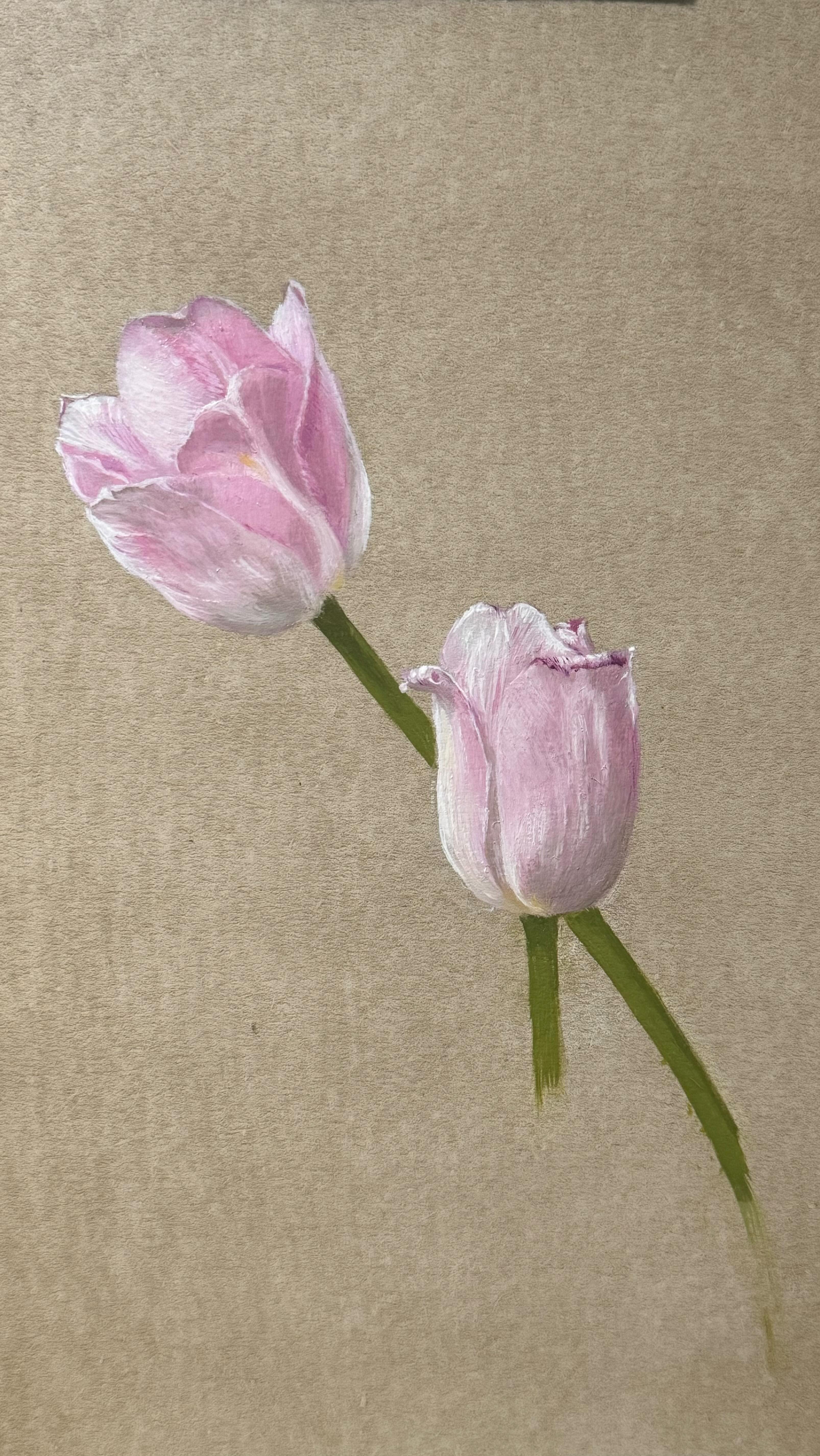 Tulips move SO dang fast!! Faster than I can paint, that’s for sure. From now on I will only buy one tulip at a time and not five like I did the other day. 🤣
#oilpainting #tulips #carlorussoworkshop #dutchfloralpainting #contemporaryrealism #springflowers