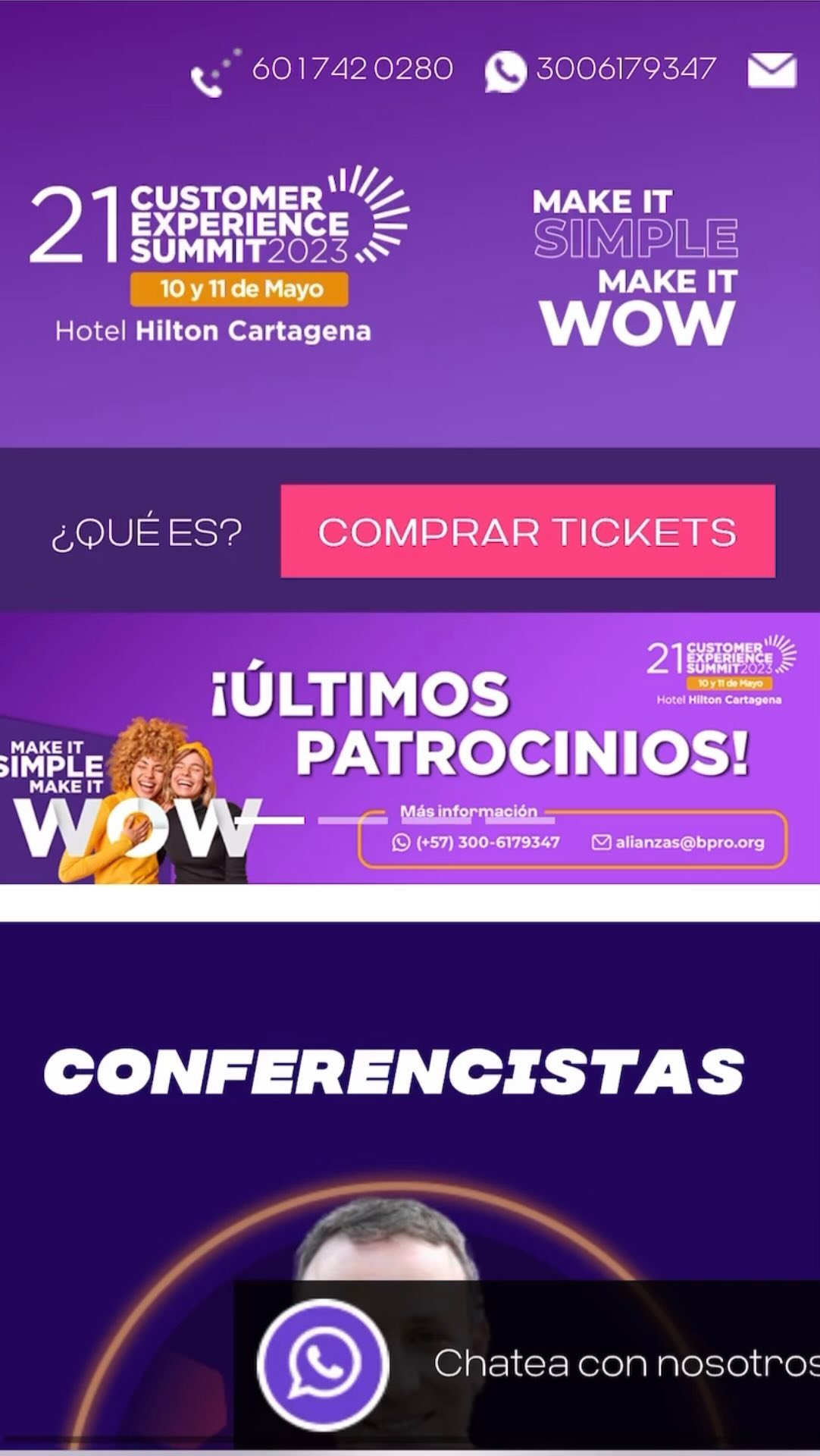 Felicitaciones a @bpro_col por el éxito en el Customer Experience Summit 2023 el evento más importante de #CX en #LATAM. 💜 Nos complace hacer parte del activo digital más importante de este día, el diseño de su página web: www.cxsummit.com.co
#diseñoweb #webdesign #cxsummit2023 #customerexperience #colombia #cartagena #bpro #nexum #nexumdesign