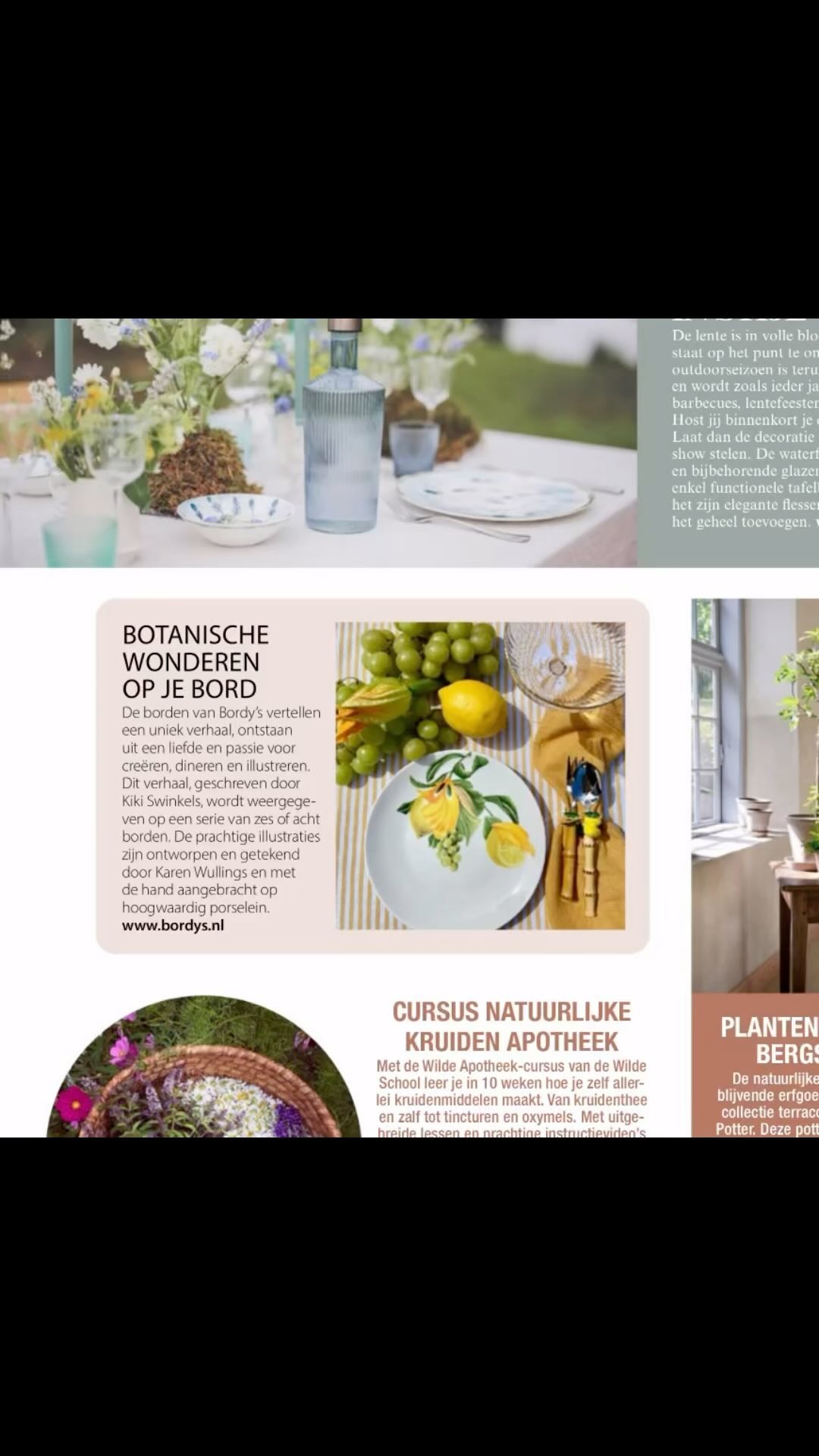 Wat geweldig…De Botanical Wonders borden van Bordy’s staan in het magazine Landidee!🤩🎉🌼🌺