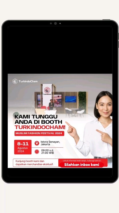 Bisnis pemula?
GO Internasional?
Bisa banget...yuk datang ke Booth TurkindoCham di Acara Muslim Fashion Festival 2024
Di Istora Senayan Jakarta, 08 - 11 August 2024, Pukul 09:00 s.d 21:00
Bincang langsung dengan Ahlinya
Grab it fast
Informasi lebih lanjut, silahkan DM ya
#sklarasati
#turkindocham #eksportir #importir