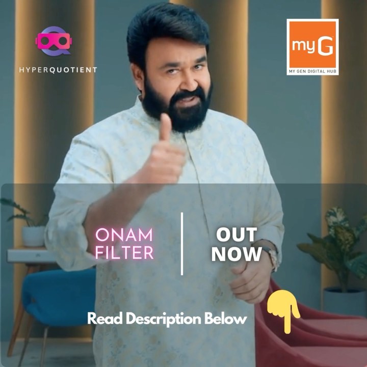 Check out myG’s latest Instagram video calling filter ft. Lalettan, Powered by @hyperquotient !
Visit @ myGdigital official page on Instagram and select it under ‘Effects’.
OR simply search for “Lalettan myG Onam” filter in the Instagram Effect gallery. Try it out today and stand a chance to win amazing gifts from myG.
Happy Onam !
Follow us for more,
@hyperquotient
@vrquotient
Visit our website, link in bio.
#arfilter #videocall #lalettan #myg #instagram #instaeffects #onam
#metaverse #virtualreality #augmentedreality #nft #vr #xr #ar #vrquotient #hyperquotient #xrrealtors #crypto #virtualworld #bangalore #ksum #startups #consultancyservices #vrarcade #virtualstore #avatars #lalettanfans #kochi #kerala