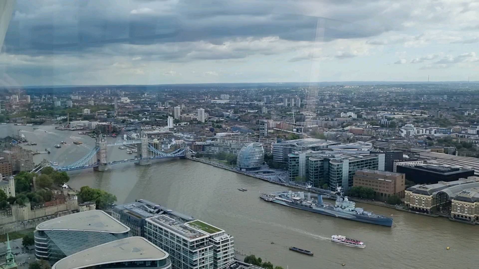 View from the Sky Garden. From the ancient Tower of London to the modern Shard and beyond.