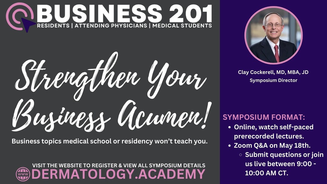 Join us online for the Business 201 Symposium.
@clay_cockerell