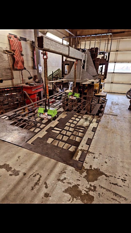 Finished up a fun little CNC plasma cutting project for @timberdoodlefarm . We can't wait to see their final creation with the posts we cut. The @swiftcutautomation pro table and @hypertherm_plasma killed it as always handling 1" plate with ease.