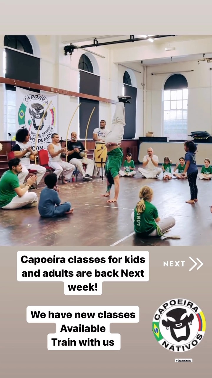 Happy New year! Classes are back Next week 🚀
☀️Available spaces
☀️DM @capoeiranativoslondon
☀️Classes for Kids and adults in north London
☀️Mondays-Wednesdays-Thursdays
☀️Beginners welcome
“THE BENEFITS OF CAPOEIRA GO WAY BEYOND JUST PHYSICAL ONES. IT TEACHES SELF DEFENSE, IMPROVES BALANCE, COORDINATION, REFLEXES, SPACIAL AWARENESS AND FLEXIBILITY. IT IMPROVES SELF ESTEEM, CONFIDENCE AND THE ABILITY TO OVERCOME FEAR AND PERSONAL CHALLENGES”
Join us! #capoeira #capoeiralondon #northlondon #martialarts #acrobatics #fitnessmotivation #kidsclasses #capoeiraclasses