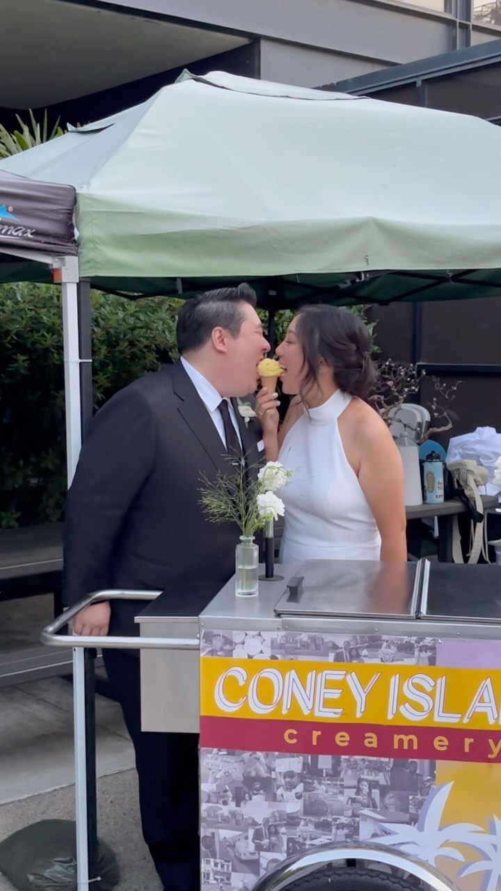 Being a sweet ending to your big day is our favorite thing 🥰 Our full service catering team will take care of everything from set up to scooping so you and your guests can top off the evening with ice cream ✨🎉
•
•
•
#coneyislandcreamery #catering #cateringservice #wedding #icecream #weddingday #dessert #celebration