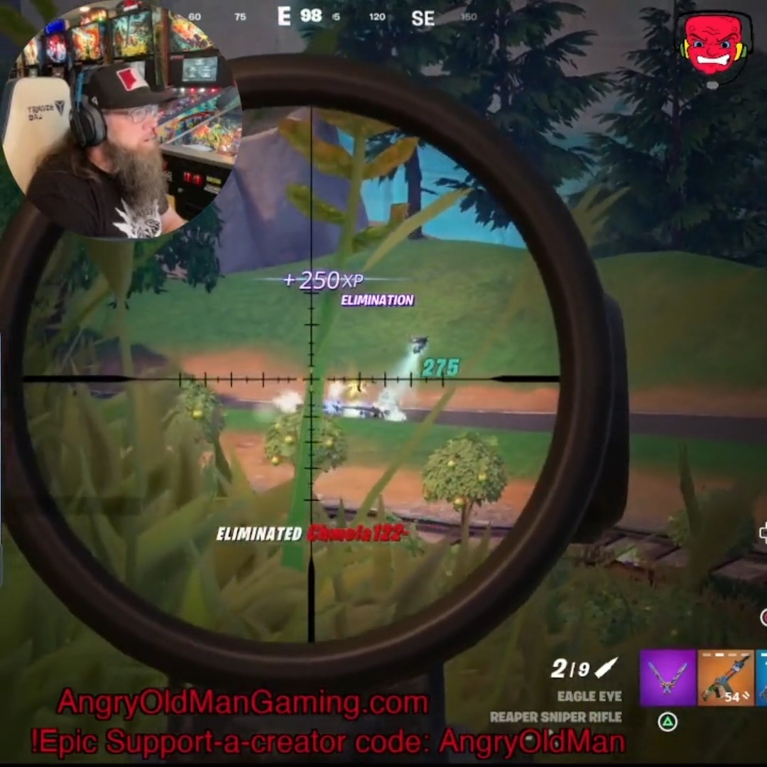 Best snipe of the day!
Headshot from 200m+ as he fled on a motorcycle at full speed. 😂
Consider following my Twitch channel and using my Epic creator code for in game purchases as a FREE way to support my content.
Epic creator code: AngryOldMan
https://twitch.tv/angryoldmangamingofficial
#EpicPartner
#gamingsetup #gaming #gamer #Detroit @angryoldmangaming.official #gamingcommunity #PS5 #gamingroom #gaminglife #gamingsetups #VictoryRoyale #playstation #pcsetup #pcgamer #setup #sniper #gamingmemes #gamers #pinball #gamingposts #games #Fortniteclips #gamingislife #game #gamergirl #fortnitememes #videogames #battlestation #gamer #fortnite