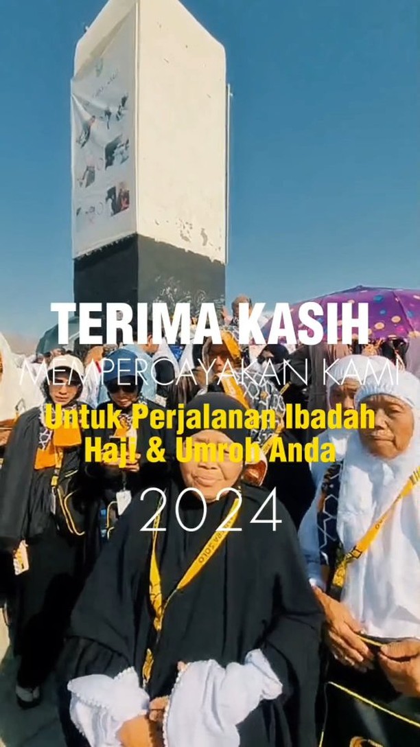 Terima Kasih 2024. 2025 Kami Siap!
----------------------------------------------
PT. Umroh Mabrur Indonesia
Telpon / Whatsapp : 0859-35000-700
Operated by PT. Ameera Hati Mulia
SK Kemenag No.U.432 Tahun 2021
#umrohmabrur #umroh #umrohmurah #umrohhemat #umrohpromo #haji #hajikhusus #hajifuroda #makkah #madinah #jeddah #umrohbackpacker #umrohplus #hajiindonesia #umrohindonesia #semuabisaumroh #umrohramadhan