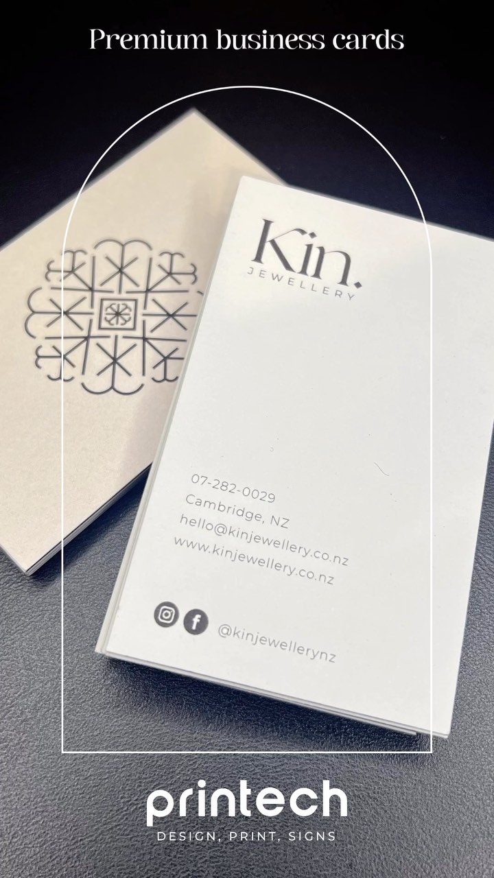 Get a sophisticated look! These quality cards are printed on smooth 350gsm card, perfect for when you require a smart, understated look and feel.