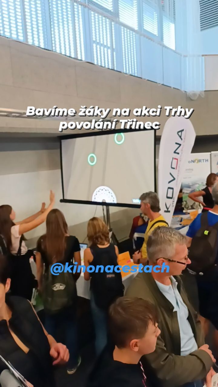 Trhy povolání v Třinci nejsou díky nám žádná nuda, bavíme nejen budoucí žáky středních škol.
#intetaktivniprojekce #interaktivnizabava #MobilniProjekce #KinoNaCestach #pohybneninuda