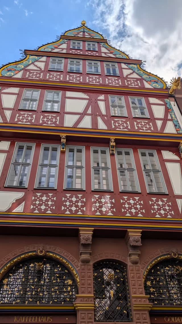 The Golden Scale House - Hell's Lane in Frankfurt Old Town #frankfurt #oldtown #medieval