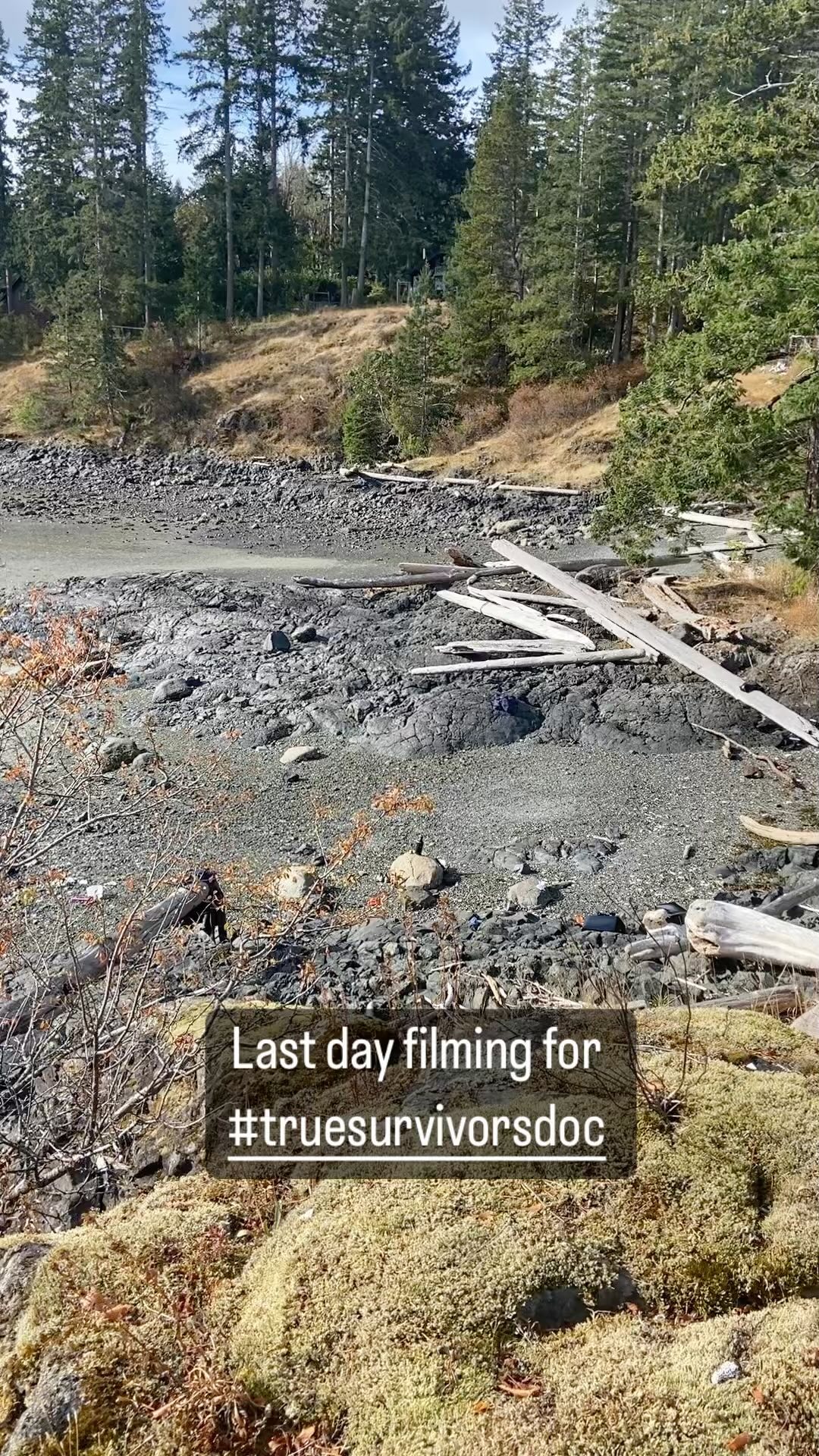 Gorgeous day for filming #truesurvivorsdoc