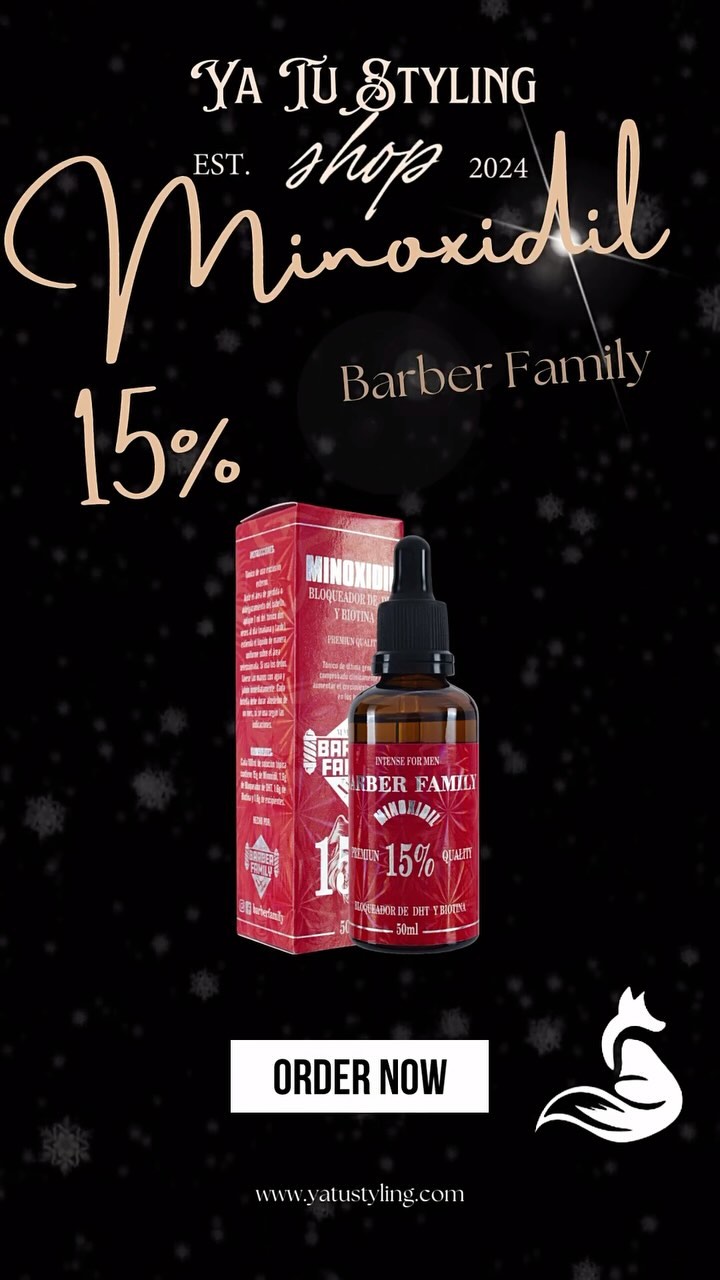 Transform Your Hair and \or beard with 15% Minoxidil Oil! 🌟
Discover the power of our 15% Minoxidil oil, designed for maximum efficacy and fast results. Our concentrated formula revitalizes and strengthens hair follicles, promoting robust hair growth and slowing down hair loss.
✨ Why Choose Our Minoxidil Oil?
• High Potency: 15% concentration for accelerated growth.
• Nourishing Formula: Enriched with essential oils and vitamins.
• Visible Results: Experience noticeable improvement in just weeks.
• Easy Application: Simple to use, non-greasy, and absorbs quickly.
🔹 Key Benefits:
• Stimulates hair growth.
• Strengthens and nourishes hair follicles.
• Reduces hair thinning and loss.
• Promotes thicker and fuller hair.
Swipe up to shop now and start your journey to fuller, healthier hair with our 15% Minoxidil oil. Don’t wait—your hair transformation starts today!
#HairGrowth #Minoxidil15 #HairCare #ThickerHair #HealthyHair #MinoxidilOil #HairRegrowth #BeardGrowth #HairTreatment #YatuStyling #LavalQC #MontrealHairCare #QuebecStyle #HairSolutions #HairHealth #StrongerHair #FastResults #ConfidenceBoost #ScalpCare #HairRevival