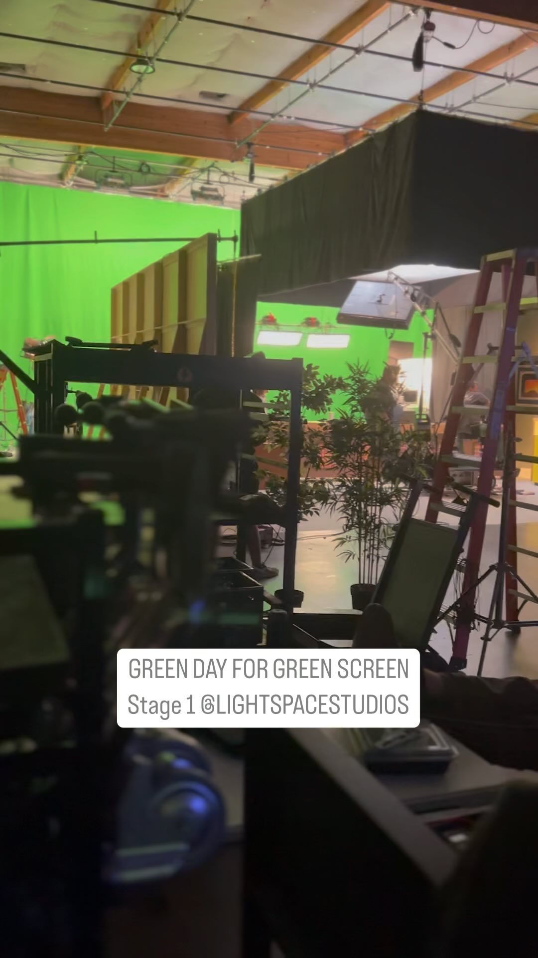 #lightspacestudios #light_space Working on soundstage 1 Green Screen commercial drive-in stages