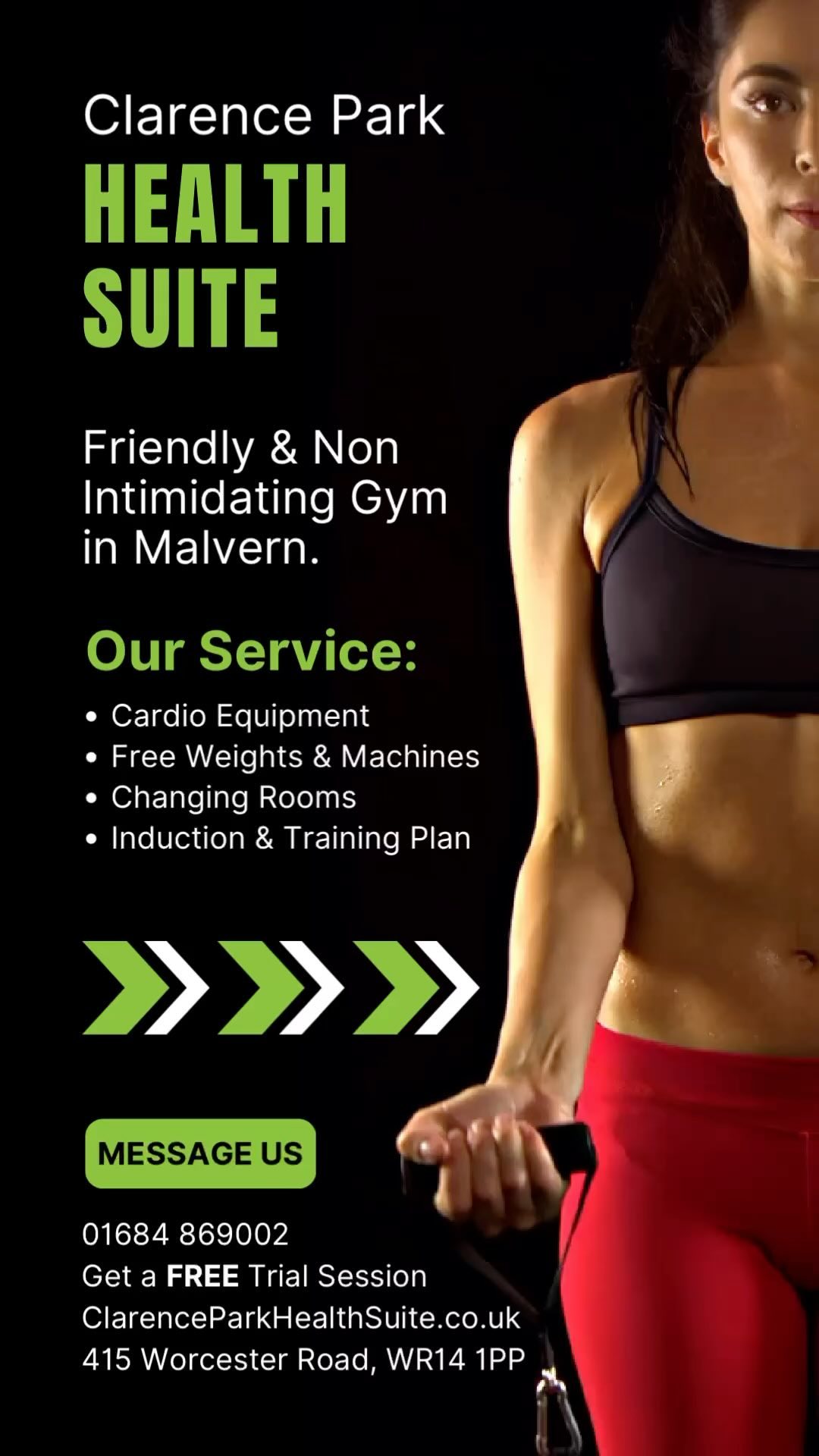 Drop me a message below if you’d like to start using the Gym! #Malvern #Gym #ClarenceParkHealthSuite #Worcester