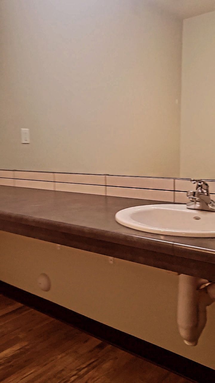 When you go to look for a dishwasher and find an amazing washroom!