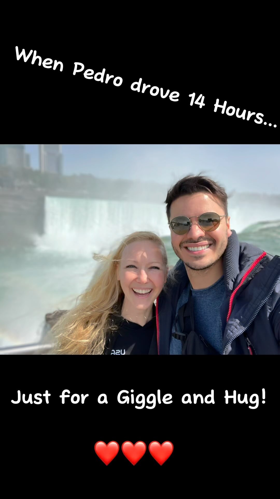 NIAGARA FALLS: As long as friendship lives in the heart, true friends will never part! My heart is still exploding having the chance to spend the day with such a wonderful human, getting soaked by a wondrous waterfall. What a spontaneous moment for Pedro to drive 14 hours round trip, just for a hug and a giggle. The power of love and nature, always shows the way. Love you @peu26
🌊
#niagarafalls #besties #friendsforever #14 #14hours #laughter #waterfalls #didyoujustdrivehere #spontaneous #love #friendship #smile #catchthemoment #life #lifeisgood #reunion