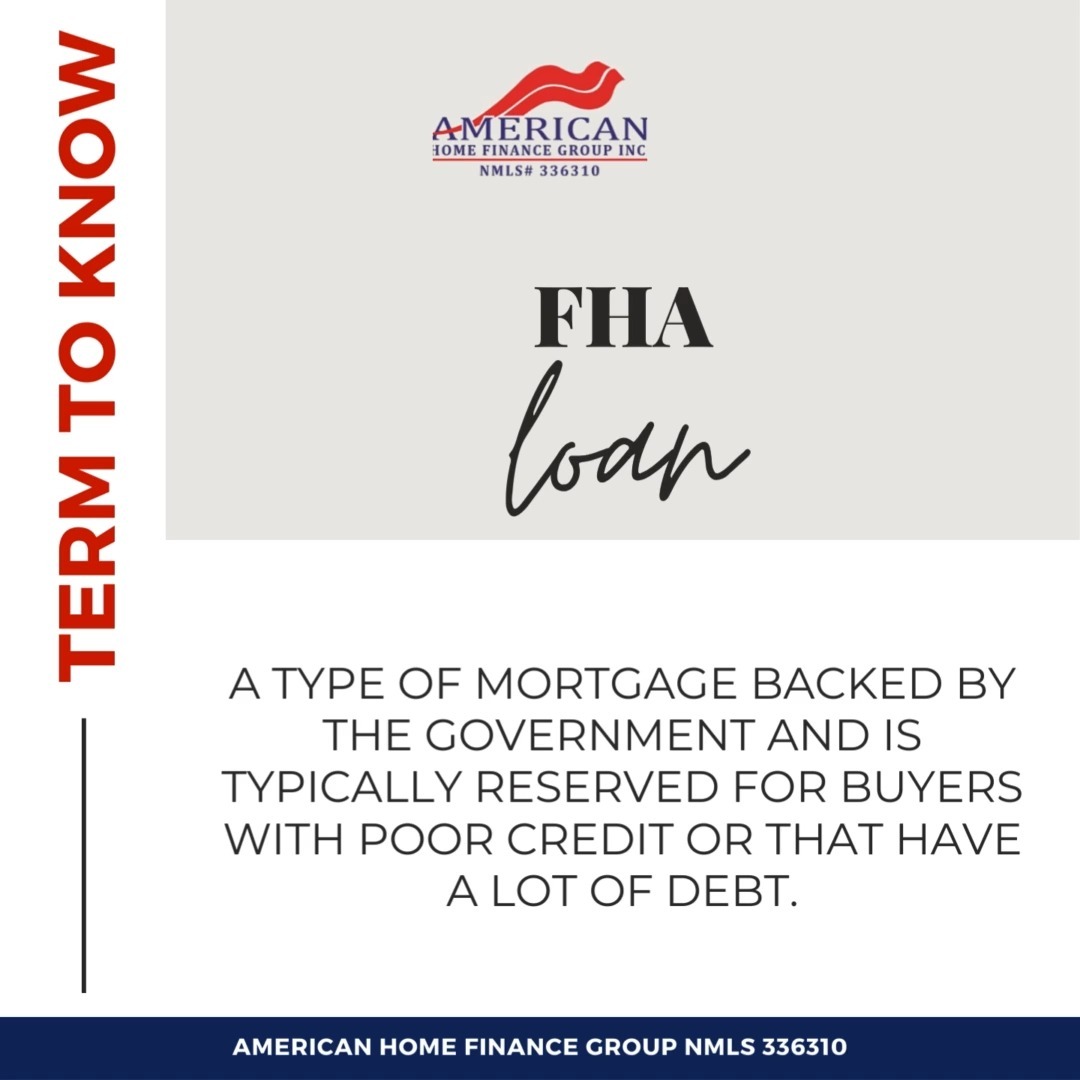 Looking to Buy a Home? Consider an FHA Loan! 🏡
An FHA loan is a government-backed mortgage designed to help buyers with poor credit or significant debt achieve homeownership. It's a great option for those who might not qualify for conventional loans.
Ready to explore your options?
Let's connect and find the best path to your new home! 🏠
"Keeping our clients Educated, Empowered and Protected."
🏠American Home Finance Group Inc NMLS # 336310
📍1315 N. Dixie Highway, Lake Worth Beach, FL 33460
📞561-865-7488 ext 101
🌐Amhomefin.com
#Homeownership #RentVsBuy #MortgageOptions #PreQualified #MortgageExperts #AmericanHomeFinanceGroup #MortgageBroker #HomePricesExplained #ClearToClose #FastClosing #TimelyResults #ExceptionalService #MortgageInFlorida #MortgageBrothers #HomeLoans #HomeBuying #BuyAHouse #Financing #HomeFinancing #HomeBuyer