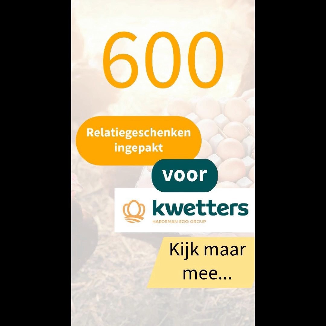 600 relatiegeschenken in gepakt voor #hardemanegggroup #opendag 🥚🎉 Namens alle deelnemers van #grootmiddendorp Bedankt voor de samenwerking!
