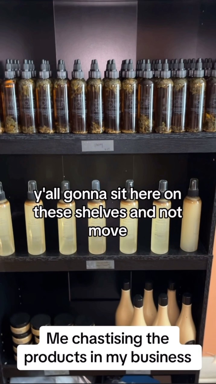 🗣️I don’t know who these products think they’re foolin’ with but I’m not the one. They got 30 days to vacate‼️ love04hairandskin.com
What’s available:
-Cookies Shampoo
-Crème Conditioner
-Honey hair and body oil
-Elixir hair and body butter
-Invigorator Hair Growth Tonic