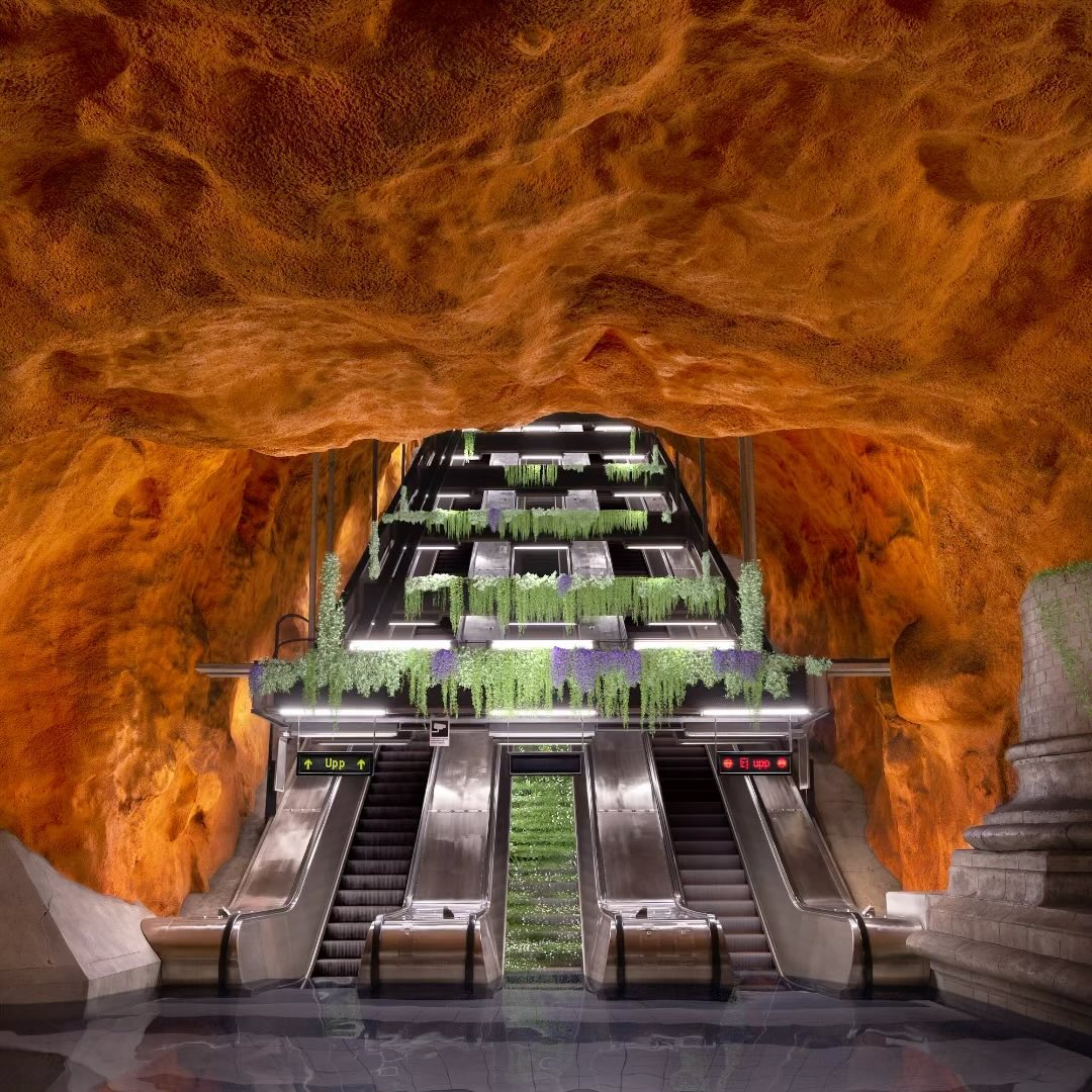 A piece from the series ’Tunnel Vision’ by me and @ryan.koopmans , bringing the wilderness into the Stockhom underground system. Sound design by @tobiashellkvist #tunnelvision #digitalart #animation #nft #nftart #stockholm #stockholmsubway