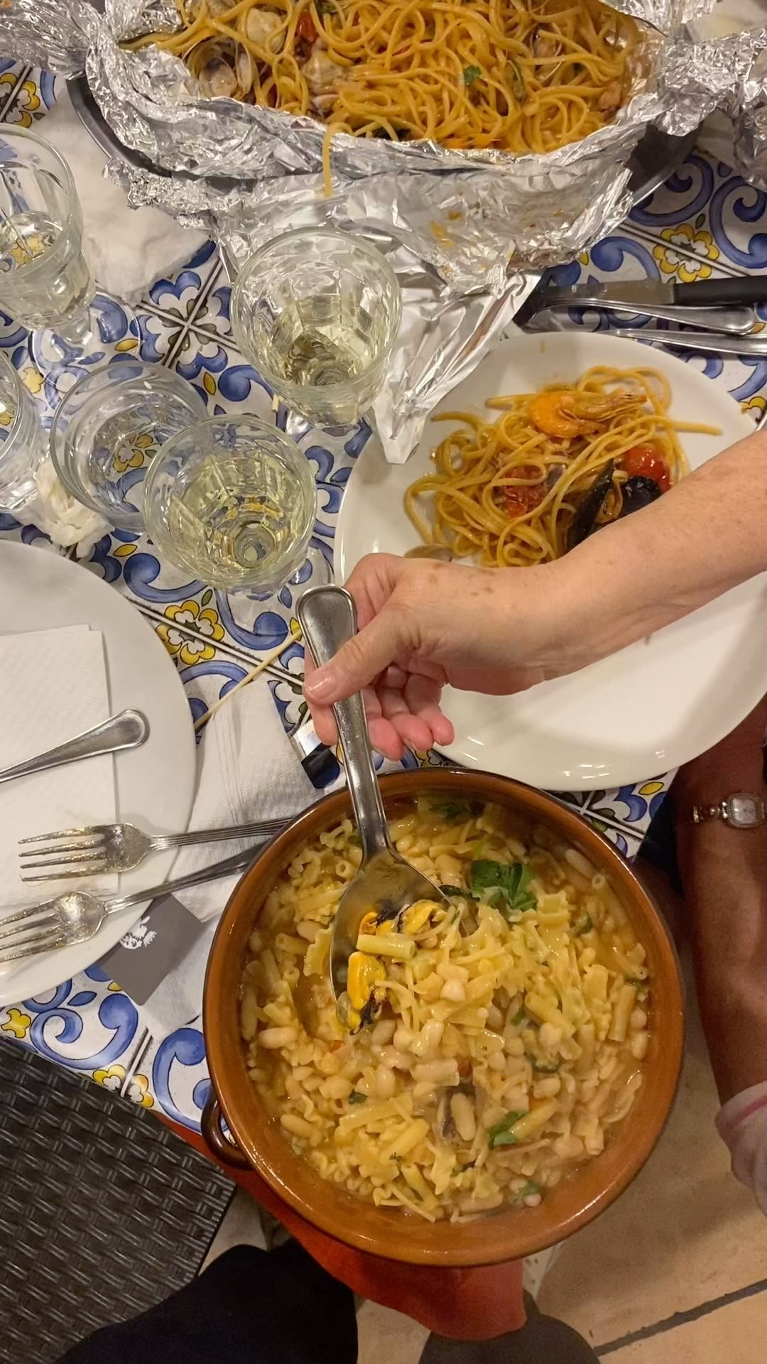 I found myself smiling like a baby tonight. Years of research, documentaries, studying, passion culminated in a wonderful, extra local, tour. I designed every piece of it with the help of some incredible local professionals. Iโm as happy as I could possibly be. This tour is a dream and Iโm so Grateful to be living it. Everyone LOVED how authentic everything has felt tonight. Our restaurant, the food, our host Luigi, his mother in the kitchen. We discovered Naples, a city so incredibly beautiful and yet still so afflicted by stereotypes. Naples is for the travelers, for lovers. Naples is filled with Love. Naples is like a mother. Our group of 7 fell madly in love with it. We saw the most special, unknown sites. We met tons of locals, became Neapolitan ourselves for a few days. We visited some of the lesser known incredible spots, with the help of some unbelievable local professionals. I think Naples broke through our travelers heart. And this is my biggest possible win. I can 100% say that I for Italia does no tourism. I for Italia does Travel. And Iโm so proud of what I have built. ๐ฎ๐น๐พโ๏ธ