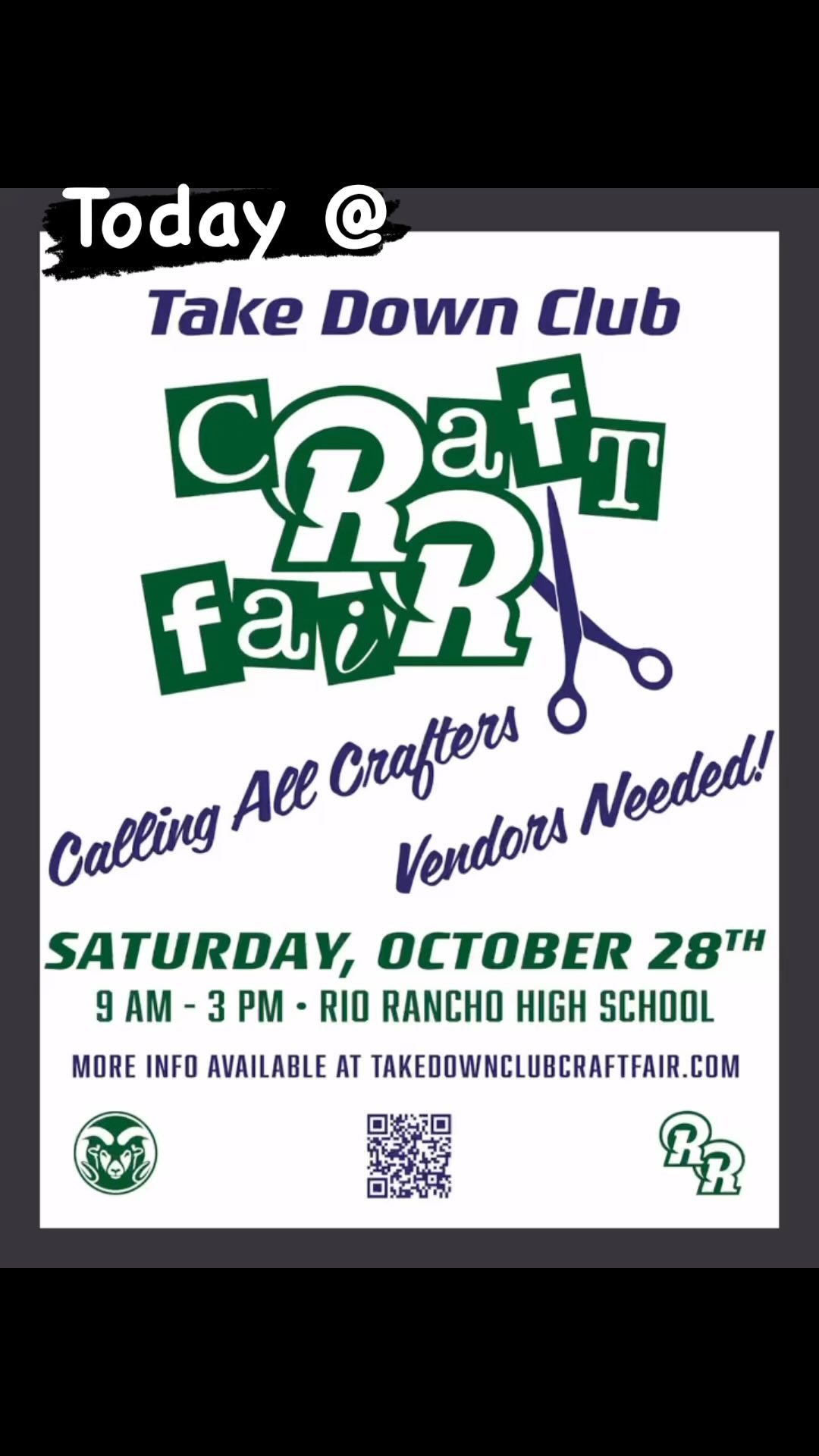 Had the BEST experience doing a craft Fair today at Rio Rancho High School, students assisted vendors carrying heavy tables and crafts into gym area , they got food and deserts for vendors and were just amazing helpful people! Wow much respect, you all were such hard workers! Thank you!!!! Thank you!!! Go RR!!!