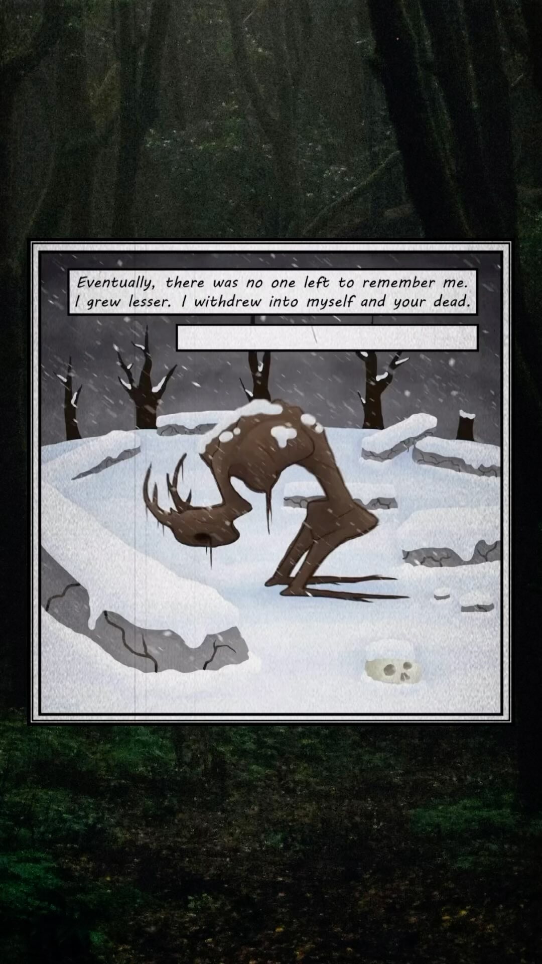 Forgotten God (Part 2 of 2) by Lenn Adair (@lennsden)
Music: i was only temporary (Slowed + Reverb) by my head is empty (@myhead_isempty)
#webcomic #webcomics #horror #horrorart #eldritch #cryptid #voiceacting #voiceover