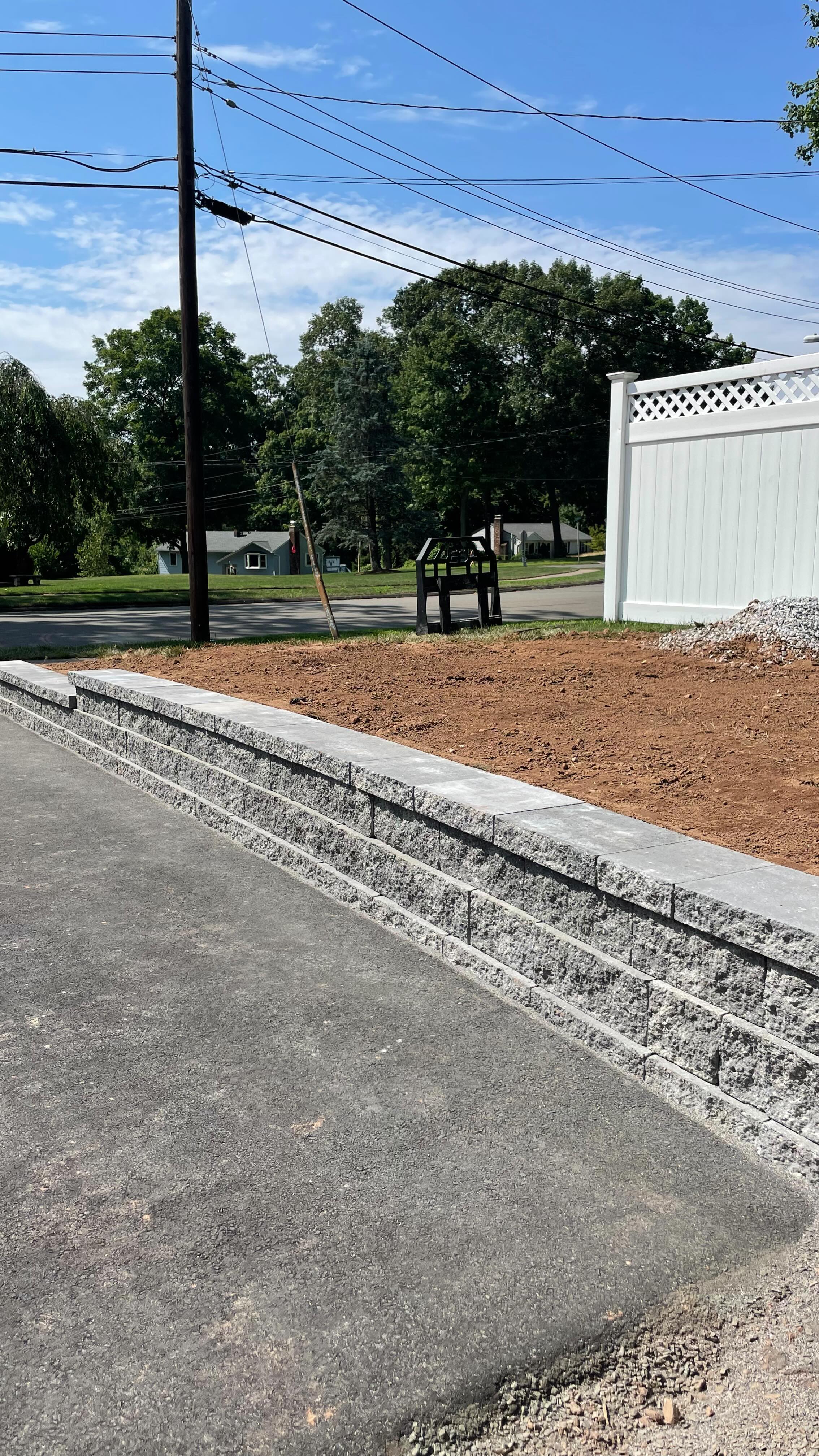 Check out our retaining wall Install!