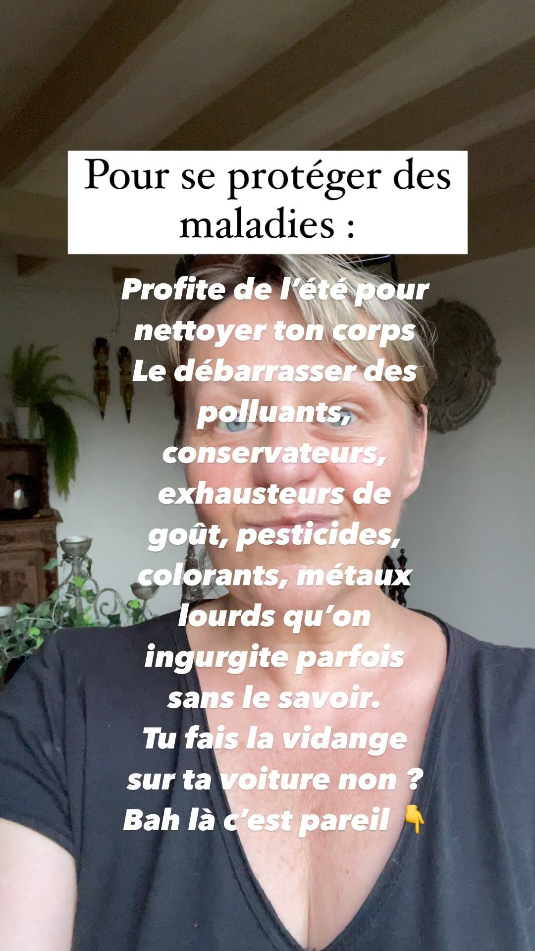Allez ! Grand nettoyage !
Cure de jus, plantes détoxiquantes, vas voir l’herboriste au plus près de chez toi .
Prends des bains de mer ou de rivière pour nettoyer ton aura, passe du temps les patounes à l’air dans l’herbe pour capter les ondes telluriques et fais des séances de câlins aux arbres ( sylvothérapie).
Si t’as besoin d’aide je suis là , viens au Centre Majâm.
Prend soin de toi 🥰