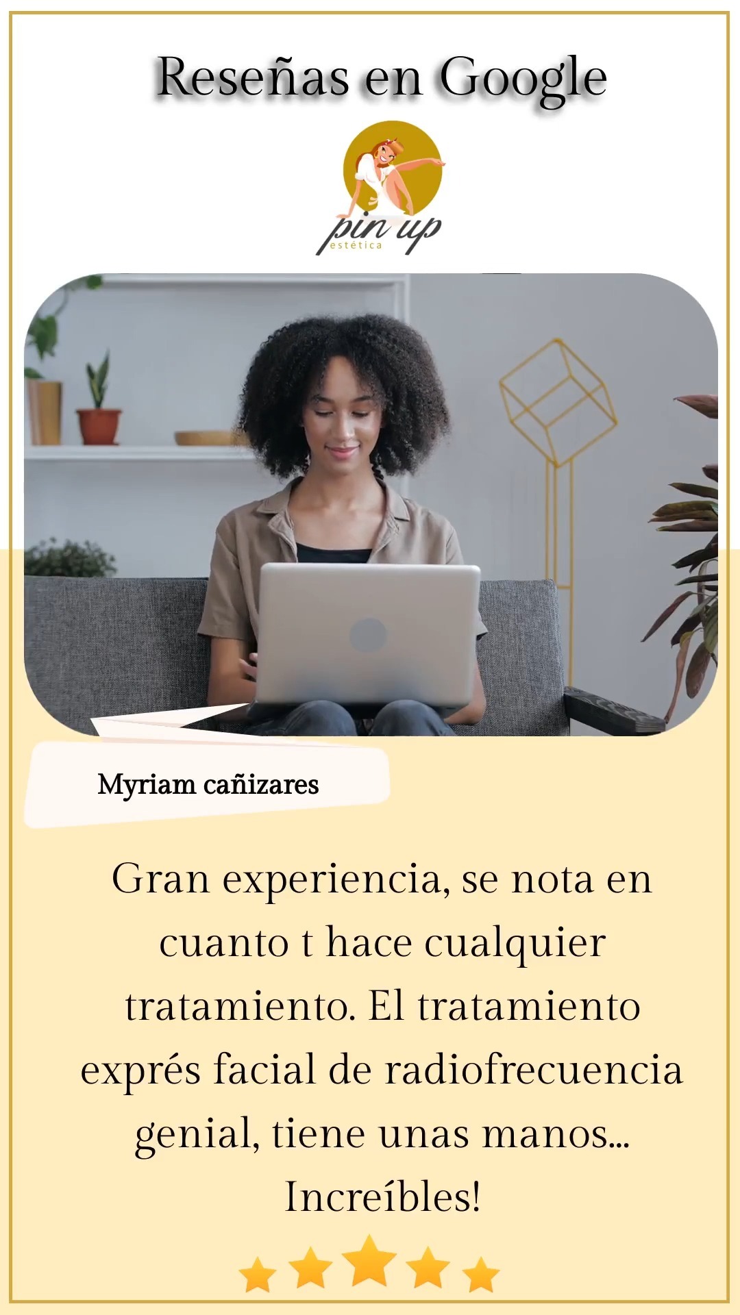 💖 𝙃𝙤𝙮 𝙦𝙪𝙚𝙧𝙚𝙢𝙤𝙨 𝙫𝙤𝙡𝙫𝙚𝙧 𝙖 𝙖𝙜𝙧𝙖𝙙𝙚𝙘𝙚𝙧 𝙖 𝙪𝙣𝙤 𝙙𝙚 𝙣𝙪𝙚𝙨𝙩𝙧𝙤𝙨 𝙘𝙡𝙞𝙚𝙣𝙩𝙚𝙨 𝙈𝙮𝙧𝙞𝙖𝙢 𝙘𝙖𝙣̃𝙞𝙯𝙖𝙧𝙚𝙨 y con ella a todos los que habéis disfrutado de nuestro 𝙏𝙧𝙖𝙗𝙖𝙟𝙤👍 Agradecer por elegirnos y sobre todo por los hermosos comentarios que hacéis en las Opiniones de la Web.
🥰𝙉𝙤 𝙚𝙨𝙥𝙚𝙧𝙚𝙨 𝙢𝙖́𝙨, 𝙫𝙚𝙣 𝙖 𝙘𝙤𝙣𝙤𝙘𝙚𝙧𝙣𝙤𝙨
📍Avenida Carlos III, 216
04720 · Aguadulce · Almería
📞+950 347 294
💻https://www.pinupestetica.com/
#bellezafacial #estetica #centrodeestetica